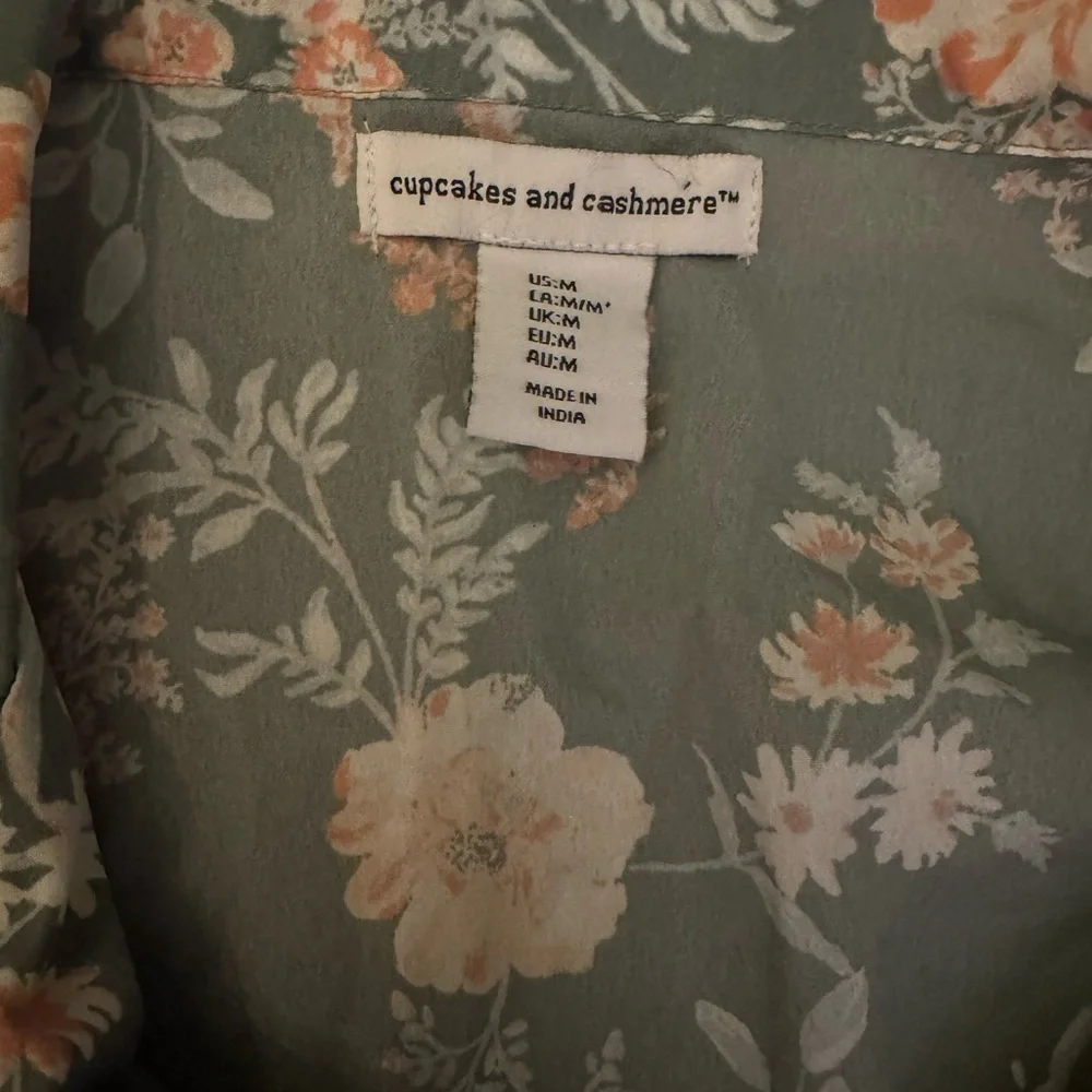 cupcakes & cashmere Green Floral Pajama Set - Picture 2 of 9